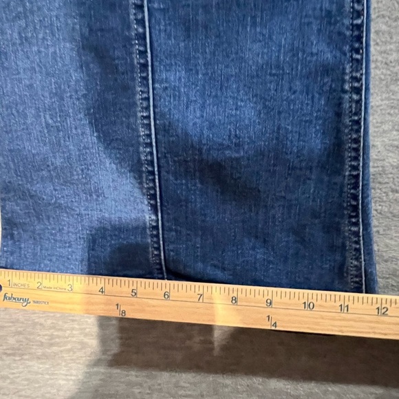 Express Blue Flare Wide Leg Jeans - Picture 7 of 7